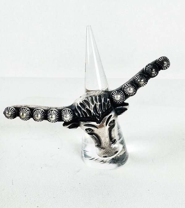 KEVIN BILLAH LONGHORN ADJUSTABLE RING(MW63)