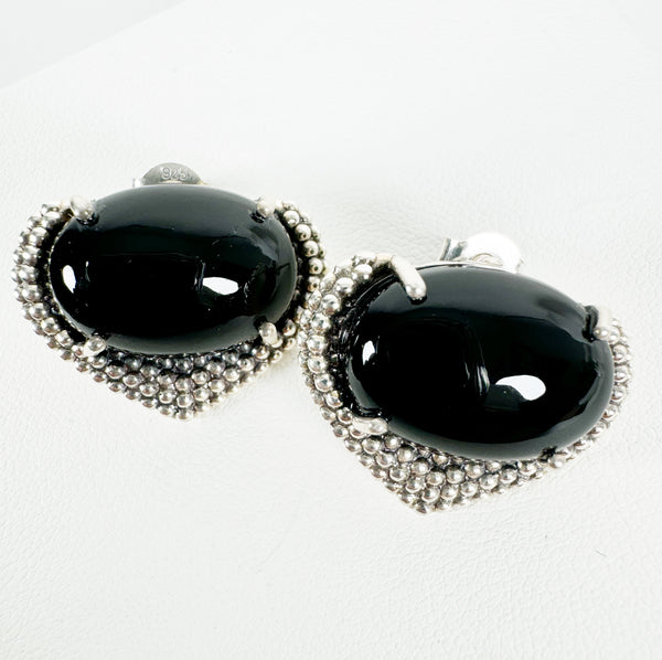 BLACK ONYX STARRY NIGHTS STUDS BY HESPERA