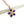 Load image into Gallery viewer, CHAROITE &amp; WHITE TOPAZ BLOSSOM NECKLACE (16-22&quot;) (DF7)
