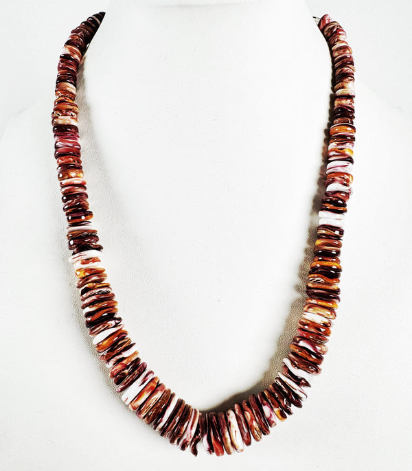 PURPLE SPINY BEADED NECKLACE 19-22" (MW65)