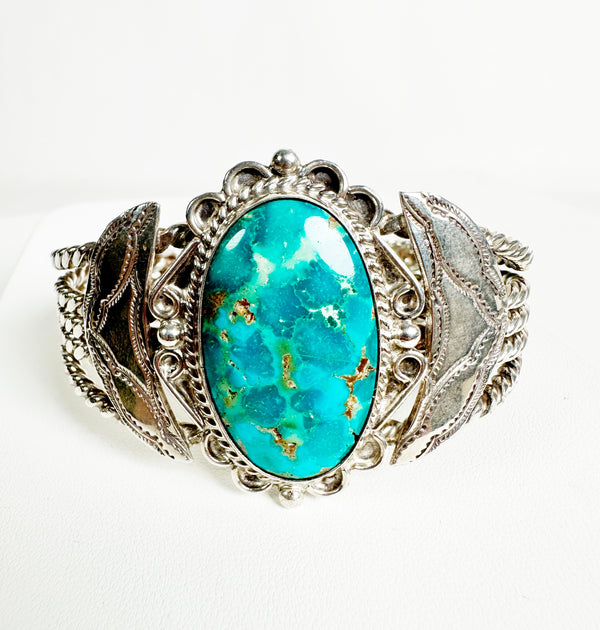 CRIPPLE CREEK TURQUOISE ADJUSTABLE CUFF