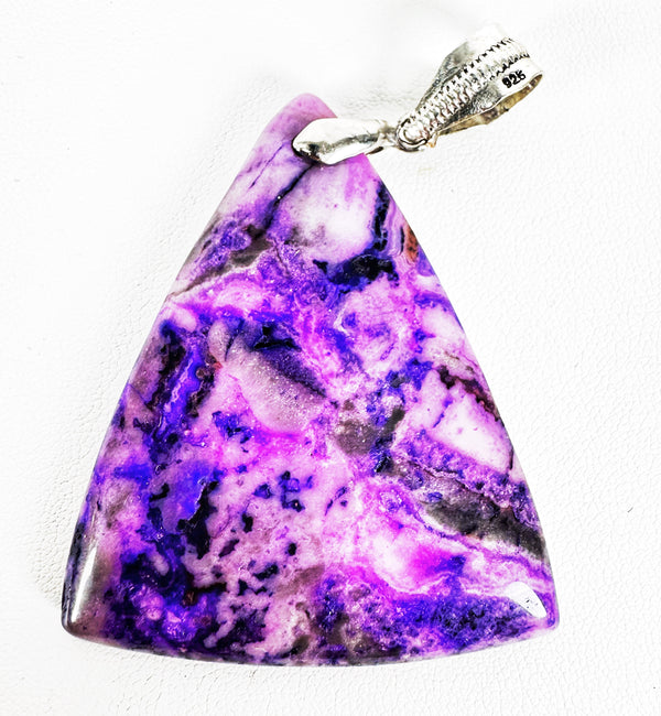 SUGILITE (PURPLE TURQUOISE) TRIANGLE PENDANT (RB18)