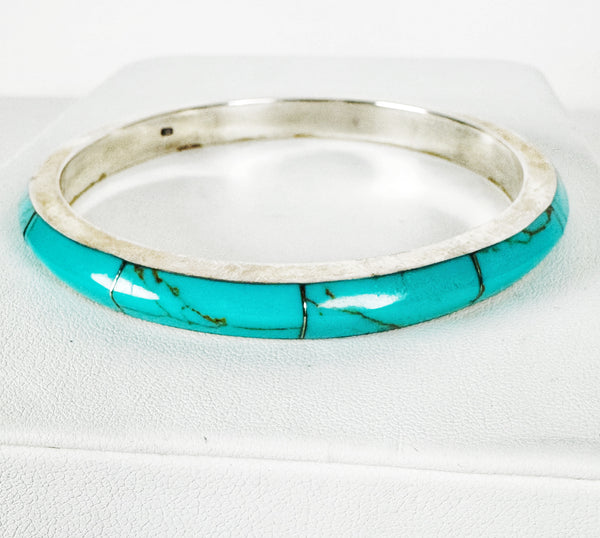 KINGMAN TURQUOISE BANGLE (WRIST SIZES 6-8) (MW30)