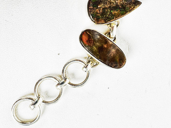 CANADIAN AMMOLITE TOGGLE BRACELET 7-9" (CH8)