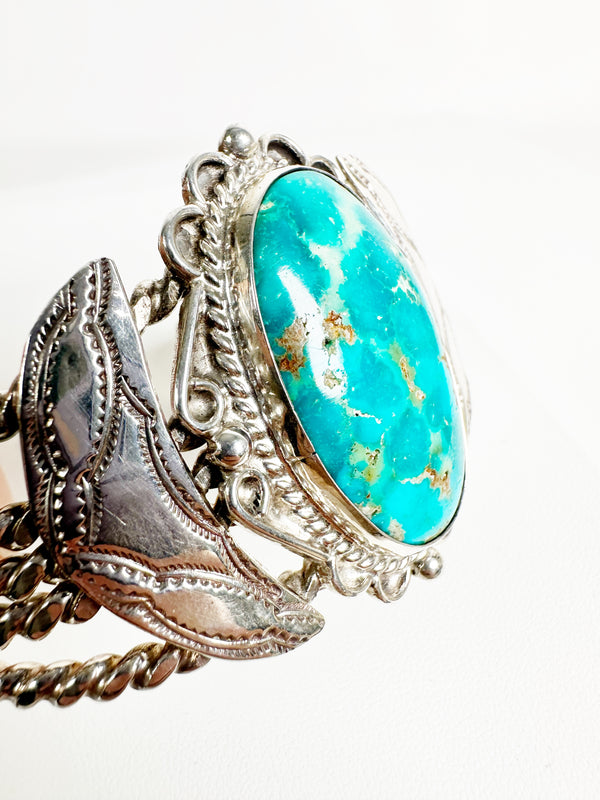 CRIPPLE CREEK TURQUOISE ADJUSTABLE CUFF