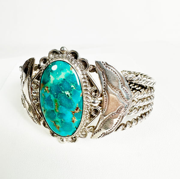 CRIPPLE CREEK TURQUOISE ADJUSTABLE CUFF