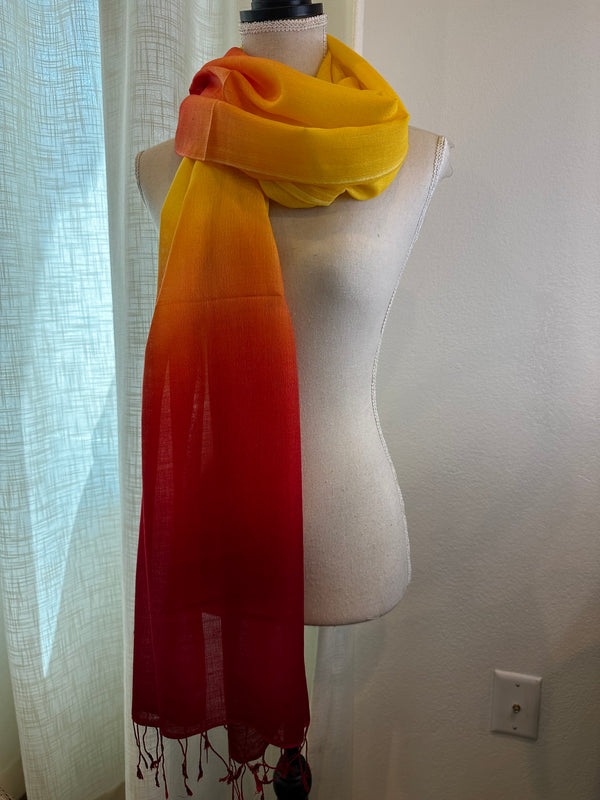 SILK & CASHMERE BLEND OMBRE PASHMINA