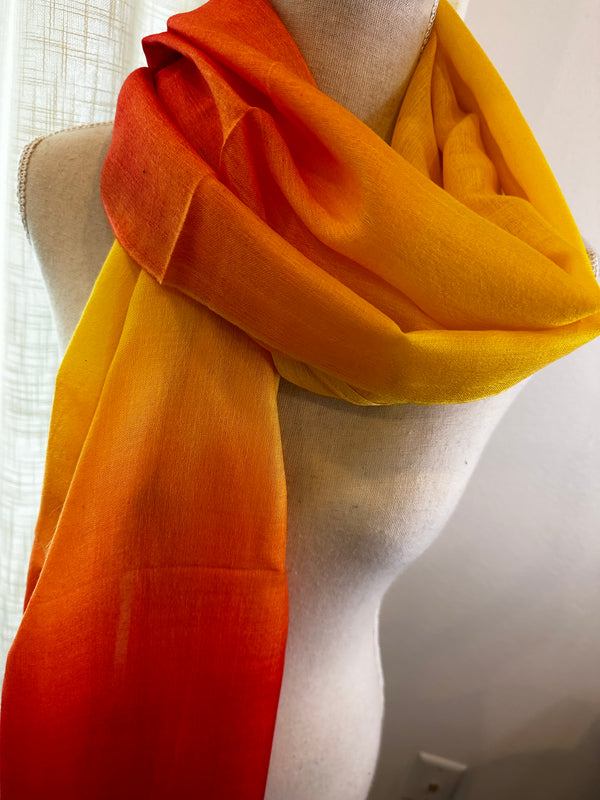 SILK & CASHMERE BLEND OMBRE PASHMINA