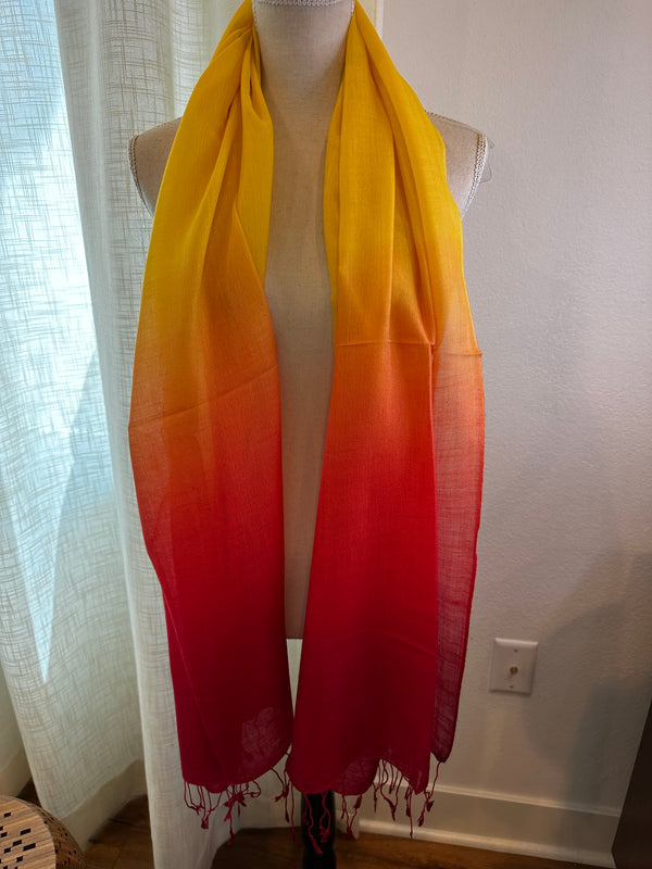 SILK & CASHMERE BLEND OMBRE PASHMINA