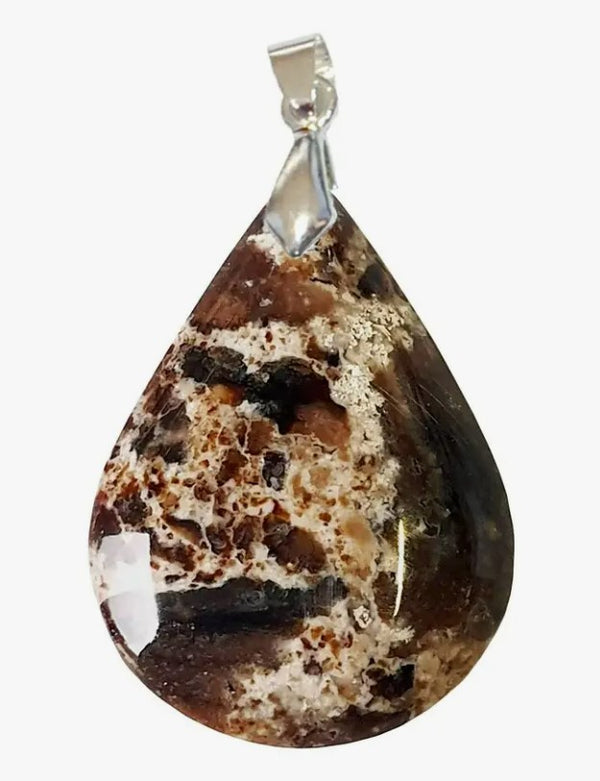 MADAGASCAR BLACK OPAL DROP PENDANT