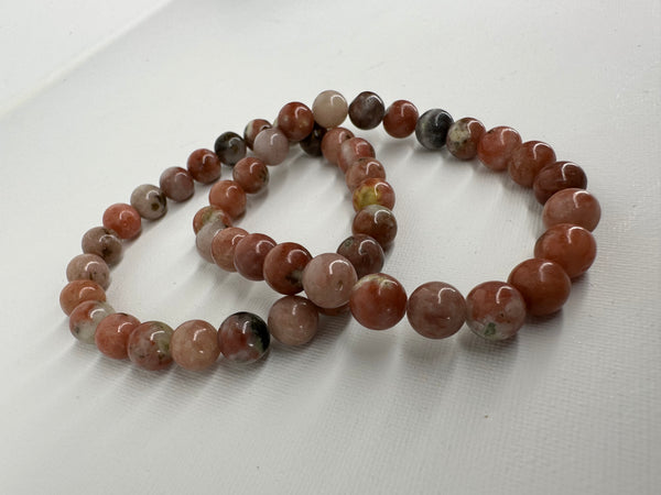 8MM PINK OPAL STONE BRACELET