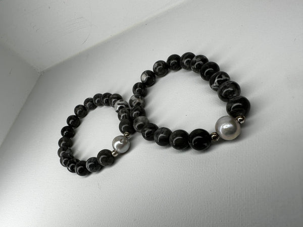 8MM ZEBRA JASPER BRACELET